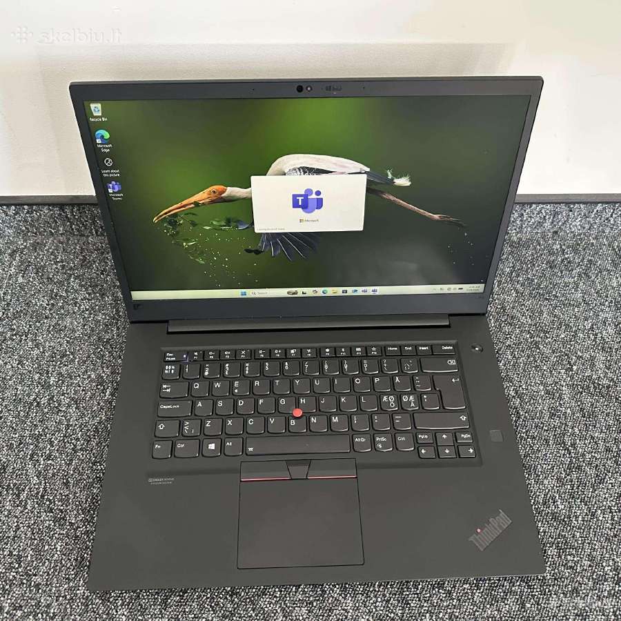Lenovo Thinkpad P1 G2 I7 512gb SSD, T1000 15.6 Fhd - nuotraukos Nr. 7
