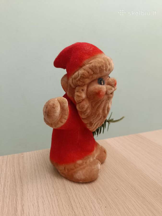 Sovietinis žaislas Kalėdų senelis su eglute - nuotraukos Nr. 5