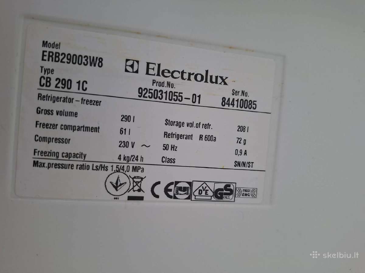 Šaldytuvas Electrolux Erb29003w8 - nuotraukos Nr. 6