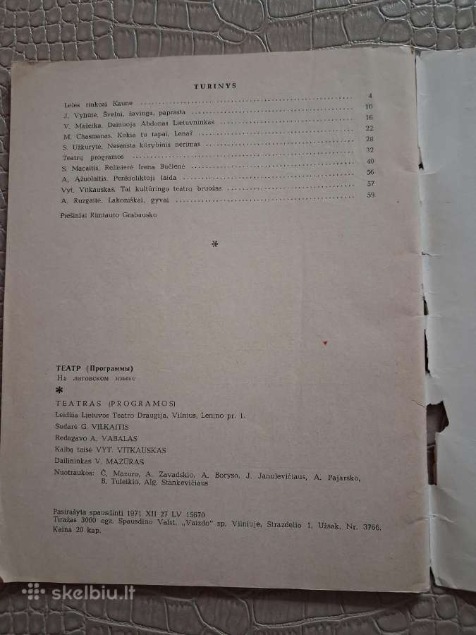 Lietuvos teatro kultūrai skirtas žurnalas Teatras - nuotraukos Nr. 6