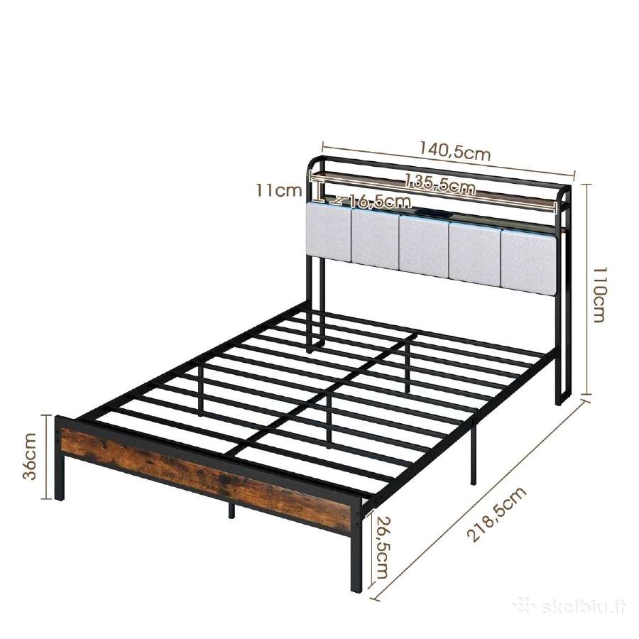 Lova su LED ir rozete - nuotraukos Nr. 6