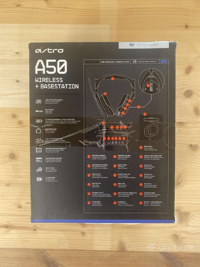 Astro A50 Gen 4 Wireless Gaming ausinės - nuotraukos Nr. 2