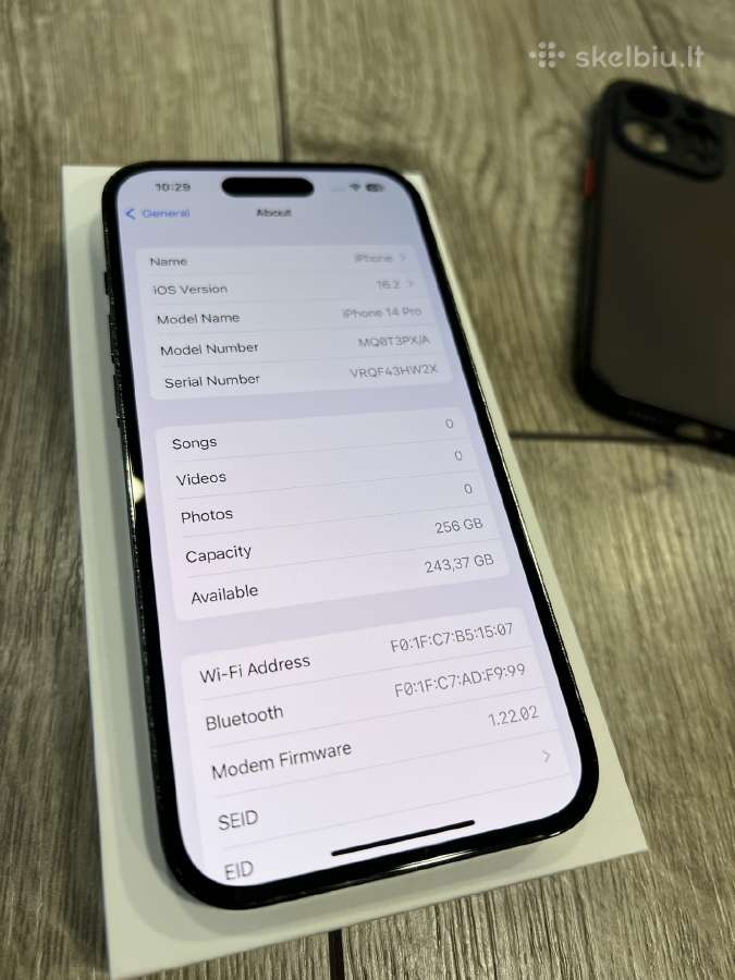 iPhone 14 pro 256gb - Space Black - nuotraukos Nr. 5