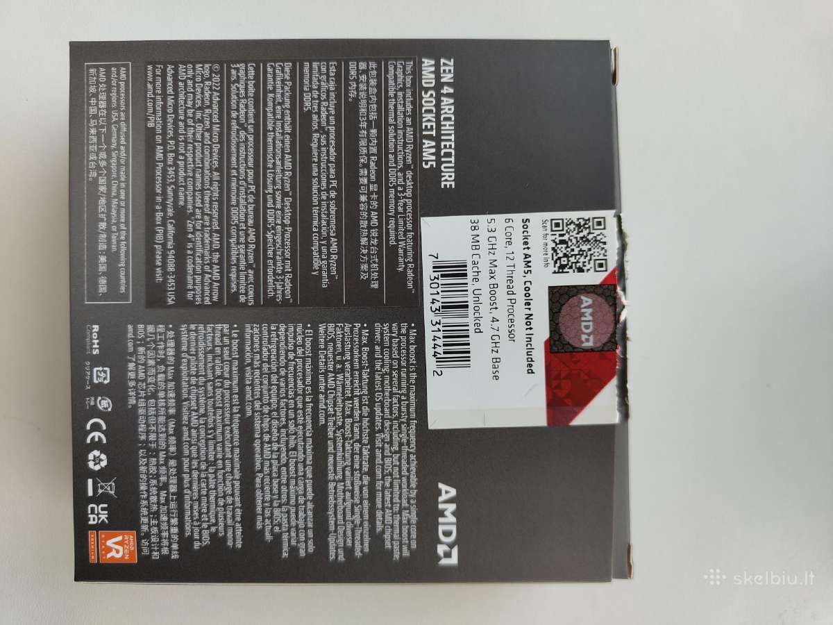 Ryzen 5 7600x - nuotraukos Nr. 2