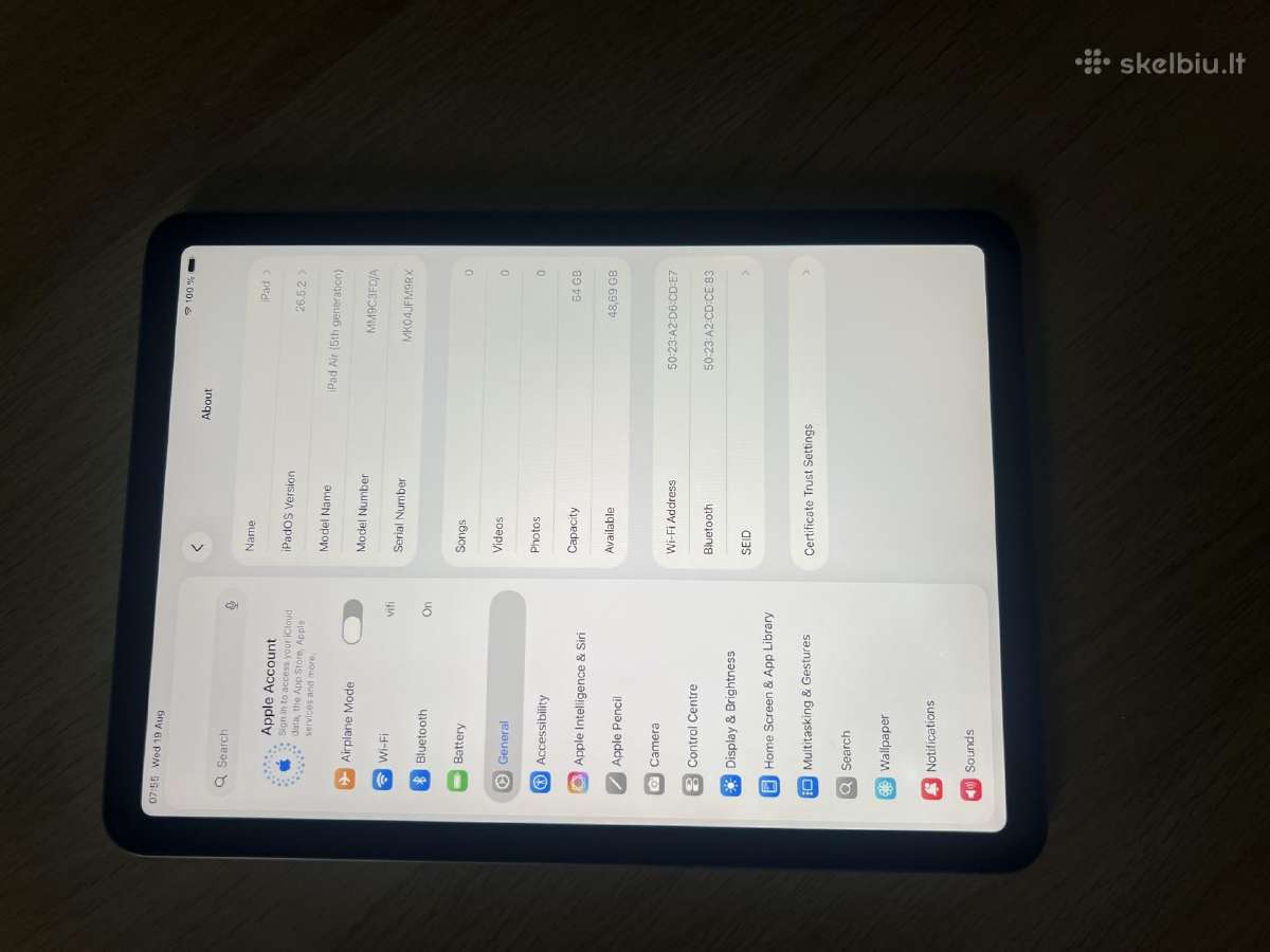 iPad Air 5th - nuotraukos Nr. 3