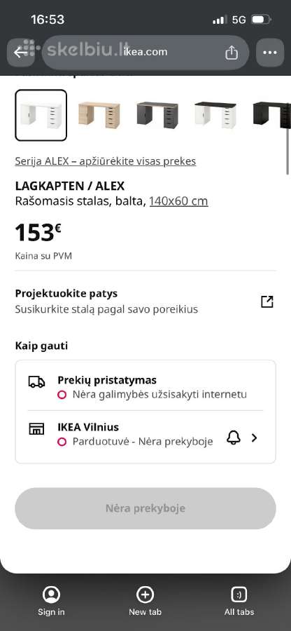 Rašomasis stalas - nuotraukos Nr. 2