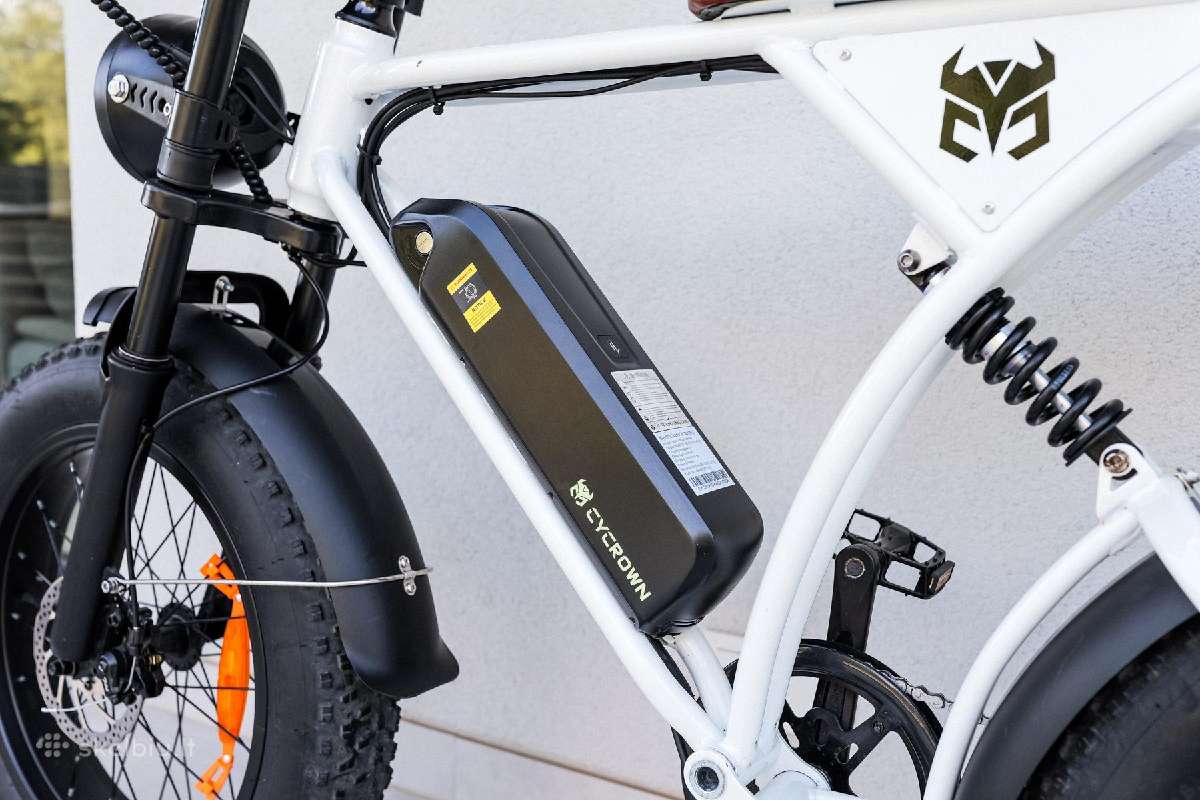 Elektrinis dviratis cycrown, fat bike, 750w, 2024 - nuotraukos Nr. 7