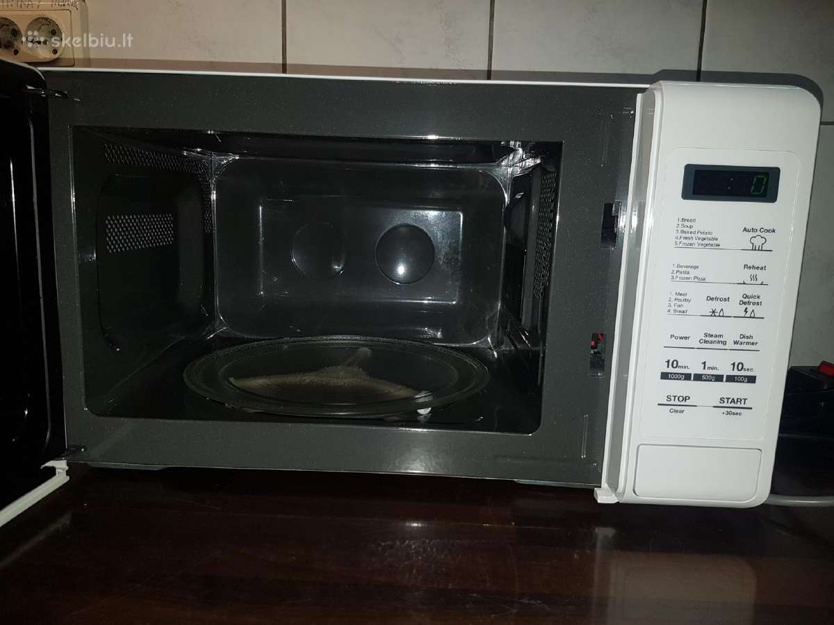 Samsung mėlynos keramikos mikrobangų krosnelė - nuotraukos Nr. 3