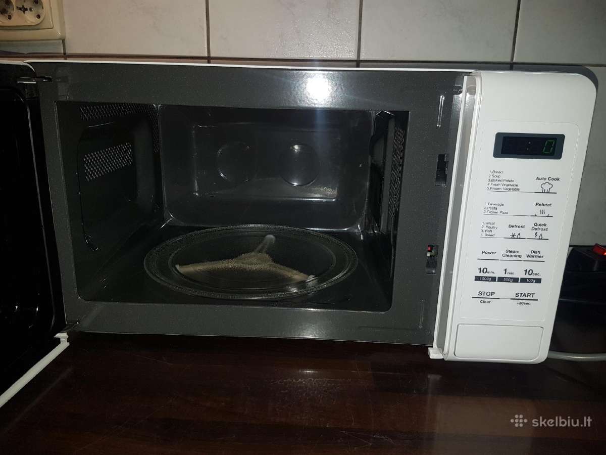 Samsung mėlynos keramikos mikrobangų krosnelė - nuotraukos Nr. 8