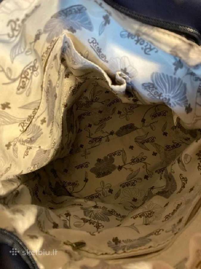 Moteriška Rieker rankinė kuprinė pilkai mėlyna - nuotraukos Nr. 4