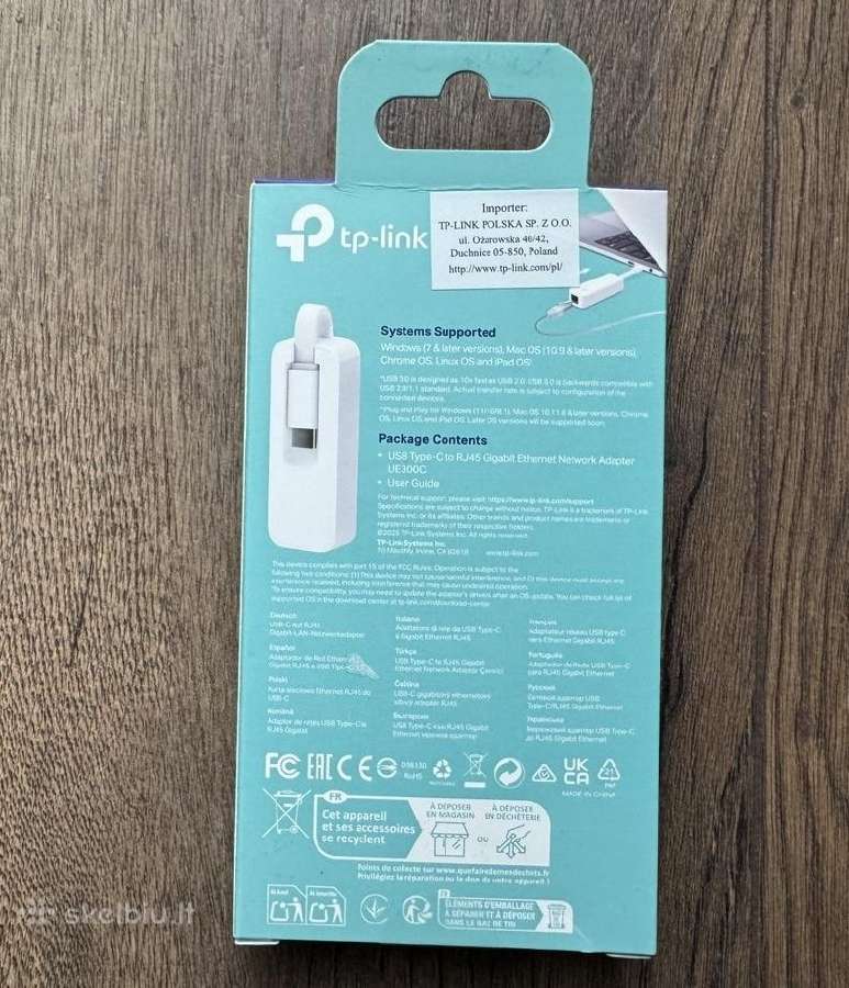 Tp-link Ue300c Type C to Rj45 Lan adapteris - nuotraukos Nr. 2