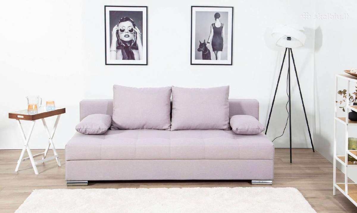 Sofa-lova Tania su lovos funkcija ir patalynės dė - nuotraukos Nr. 2