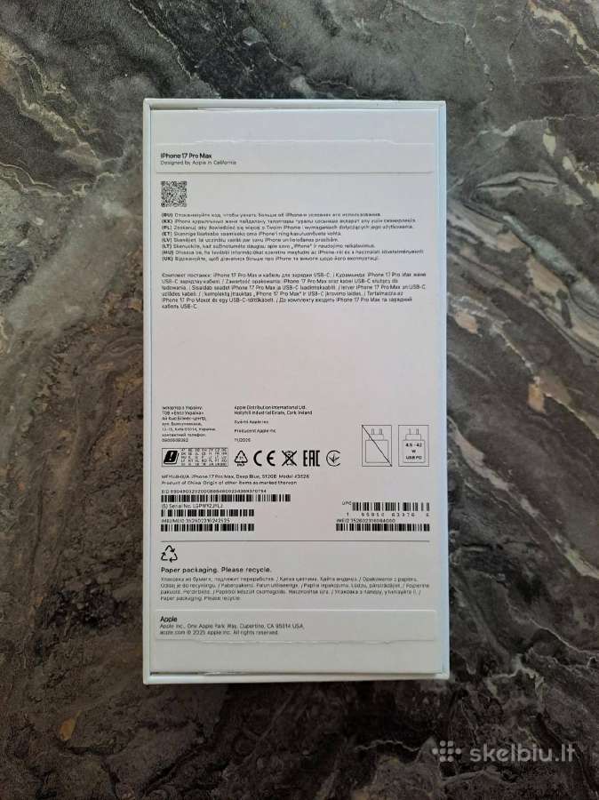 iPhone 17 Pro Max 512 GB - nuotraukos Nr. 2