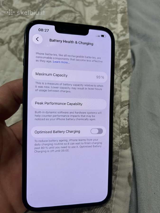 iPhone 13 128gb baterija 93 - nuotraukos Nr. 2