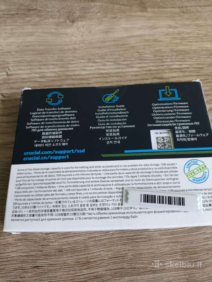 Naujas Crucial Mx500 - nuotraukos Nr. 2