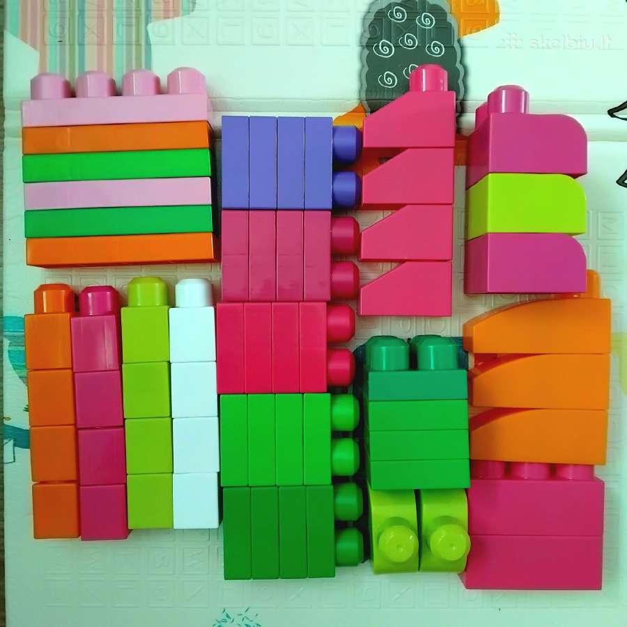 „Mega Bloks“ rinkinys su 60 detalių, +10 priedas - nuotraukos Nr. 3
