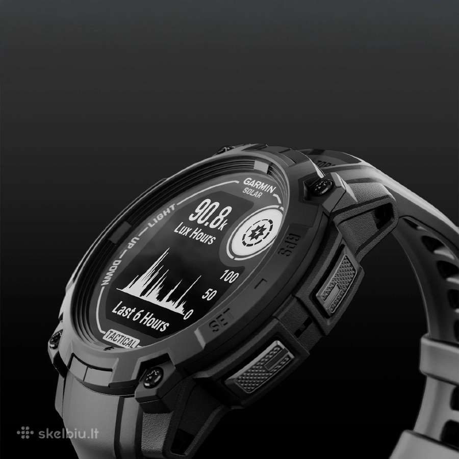 Garmin Instinct® 3 – 45 mm, Solar, Tactical Editio - nuotraukos Nr. 7