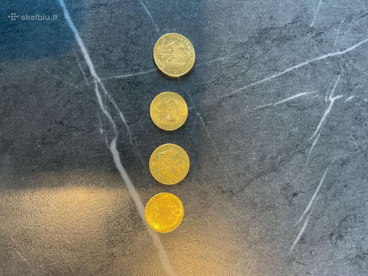 Įvairios 22 ir 24 karatų aukso monetos - nuotraukos Nr. 5