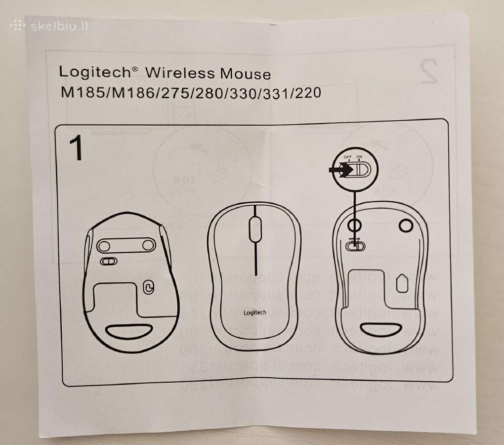 Komp.pelė Logitech M330 Silent Plus - nuotraukos Nr. 6