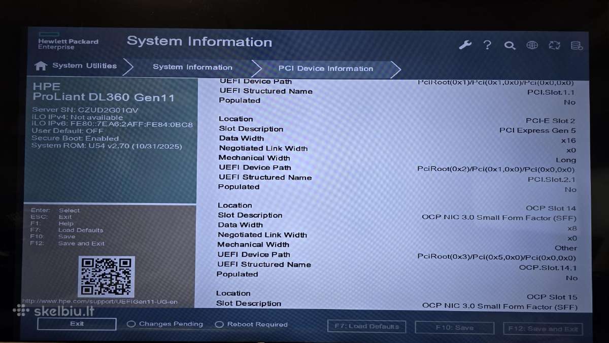 Hpe Proliant Dl360 Gen11 2 Hs 2 Psu 10 Sff 0 Cpu - nuotraukos Nr. 29