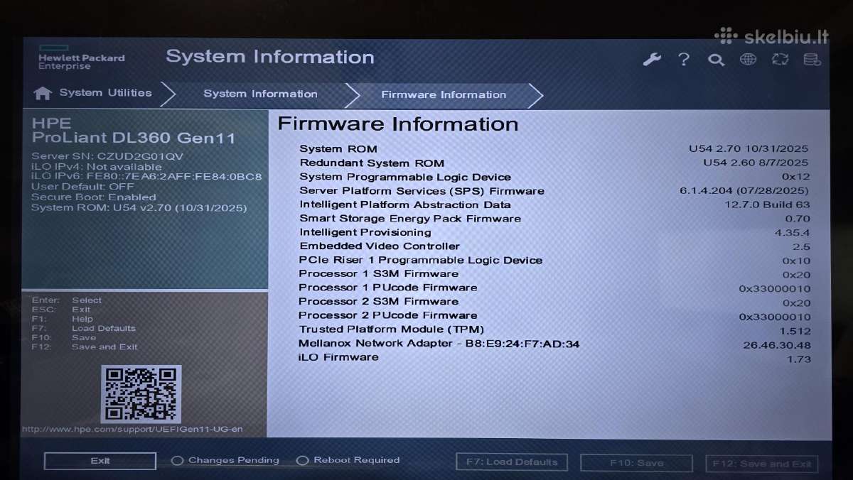 Hpe Proliant Dl360 Gen11 2 Hs 2 Psu 10 Sff 0 Cpu - nuotraukos Nr. 31