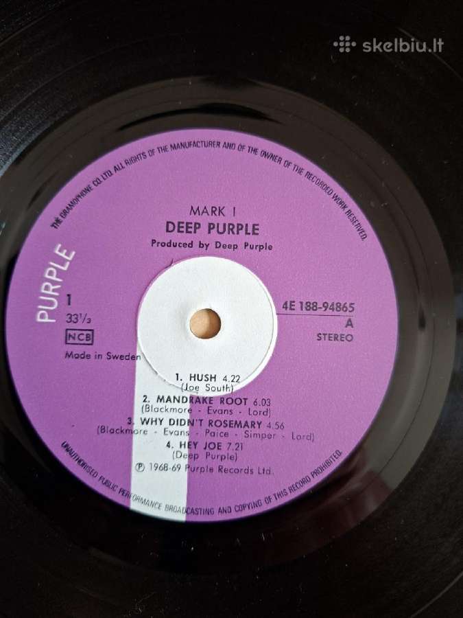 Deep Purple 1974 "Mark I & II" 2 Lp - nuotraukos Nr. 4