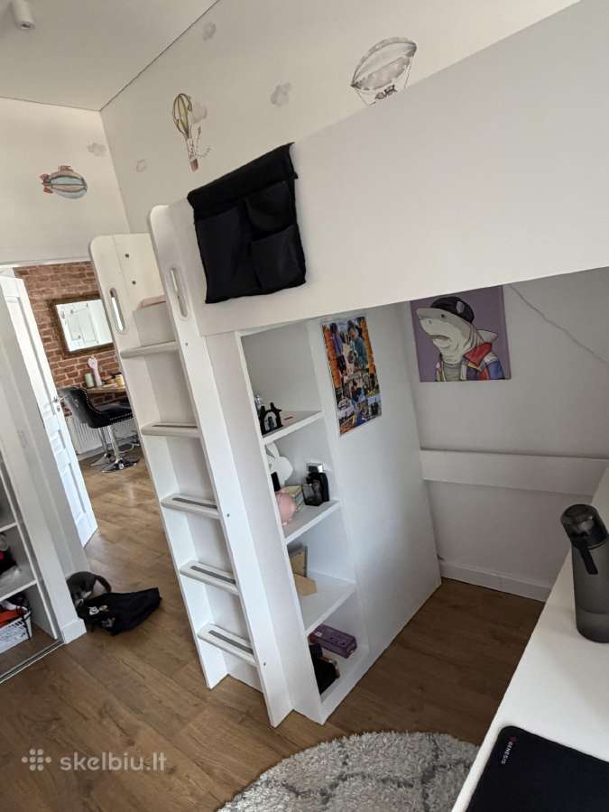 Dviaukštė Ikea lova su spinta, stalu ir spintele - nuotraukos Nr. 7