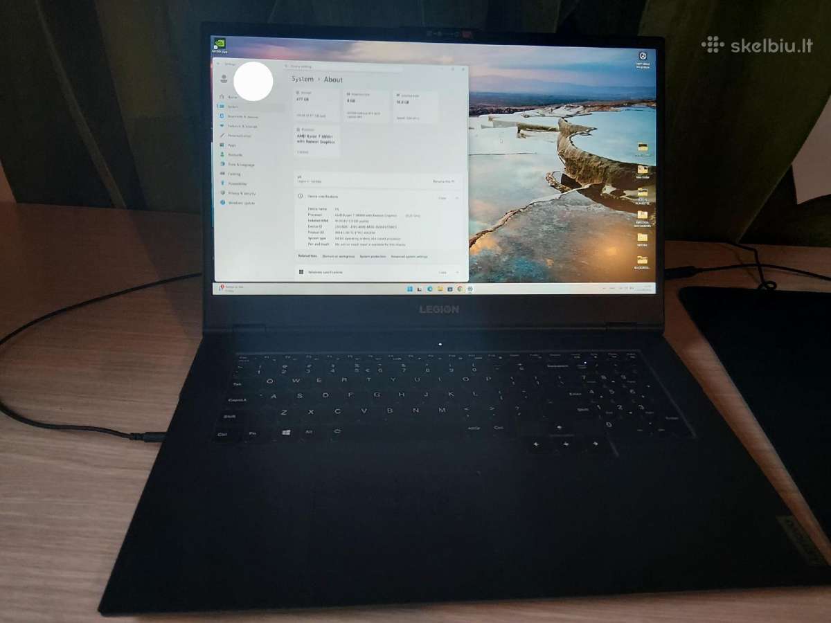 Lenovo Legion 5 + gaming setup Zovie ir Hyperx - nuotraukos Nr. 5