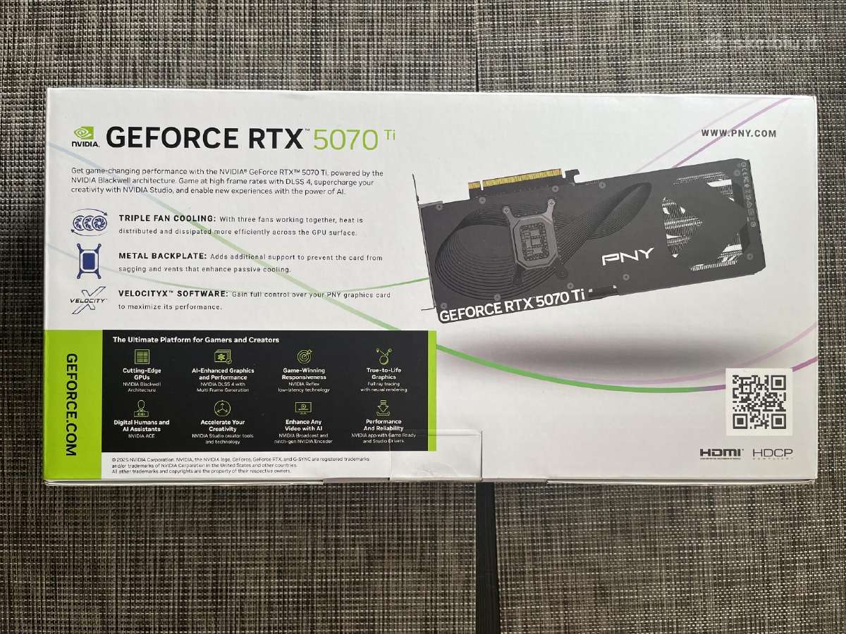 Pny Geforce Rtx 5070 Ti 16gb - nuotraukos Nr. 4