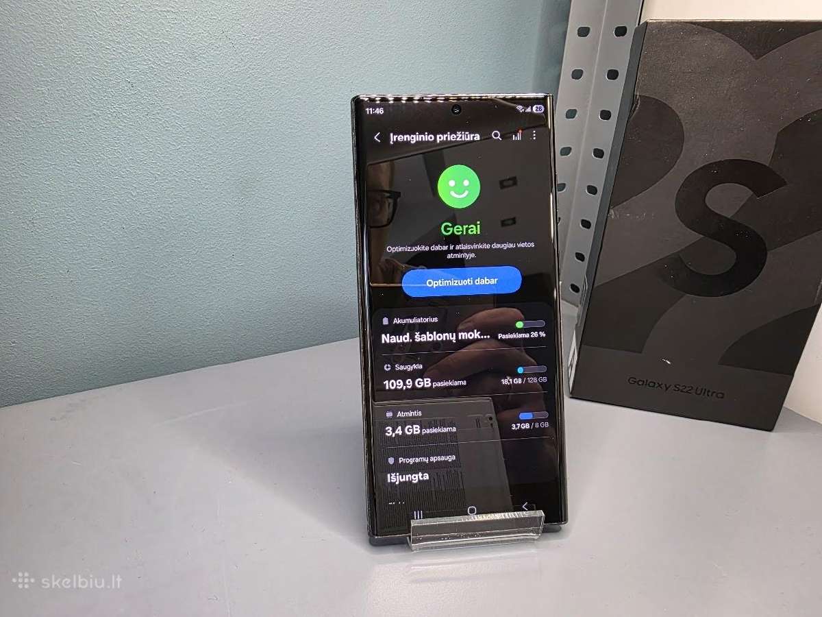 Samsung Galaxy S22 Ultra 5G 128gb - nuotraukos Nr. 2