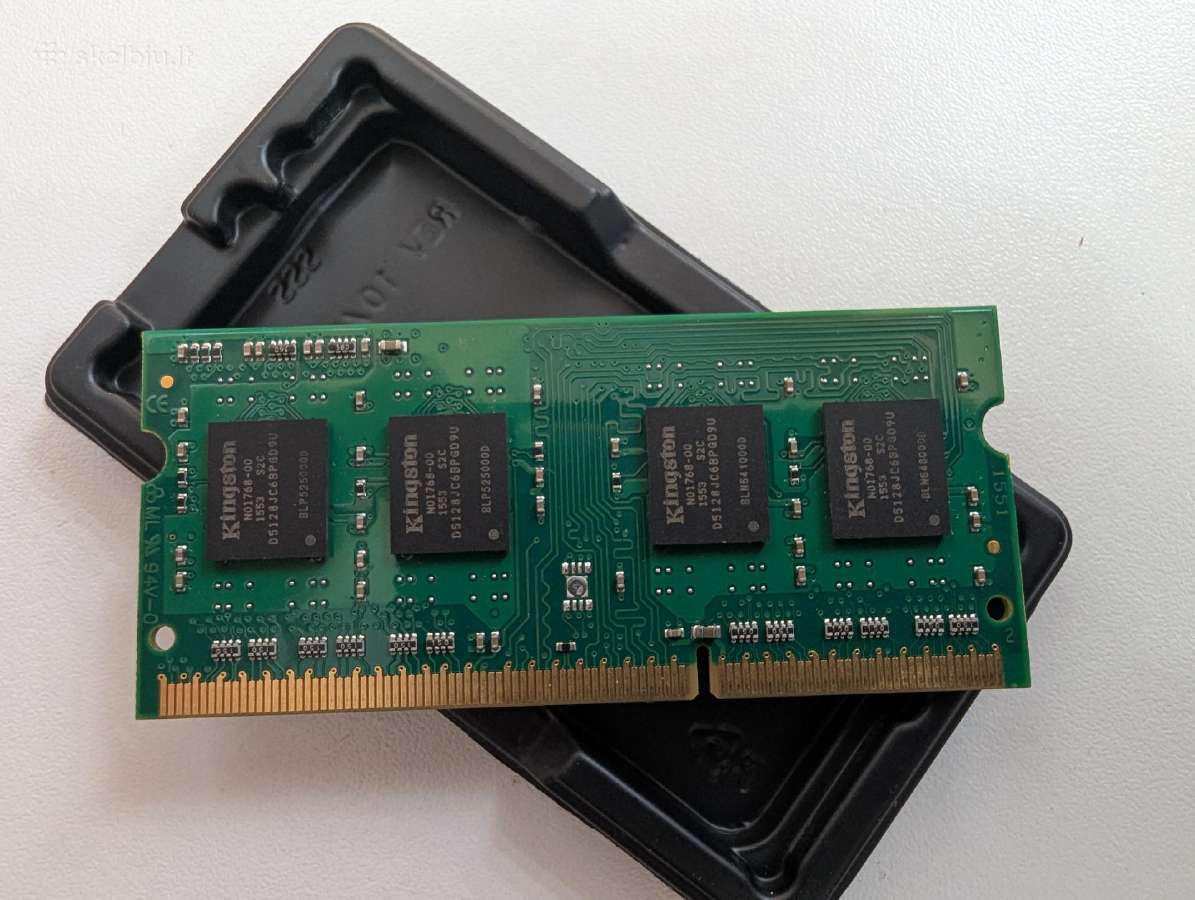 Kingston 4gb Ddr3 So-dimm laptop RAM - nuotraukos Nr. 2