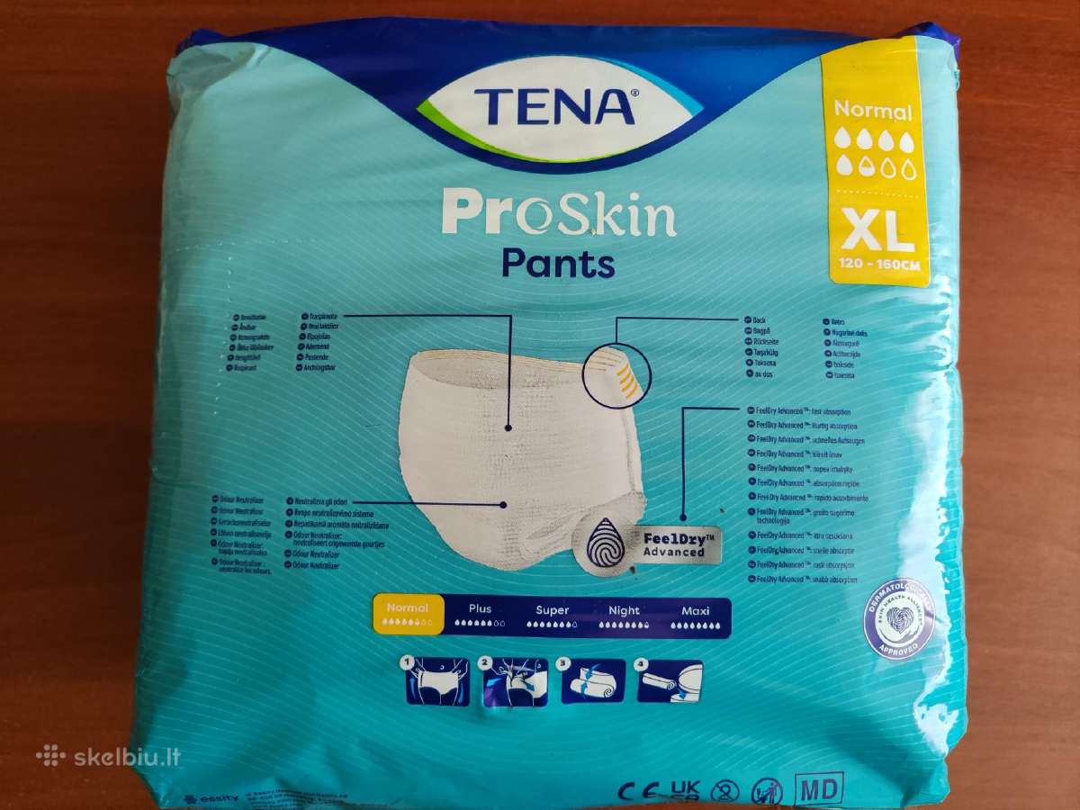 Sauskelnės-kelnaitės suaugusiems Tena XL dydžio - nuotraukos Nr. 2