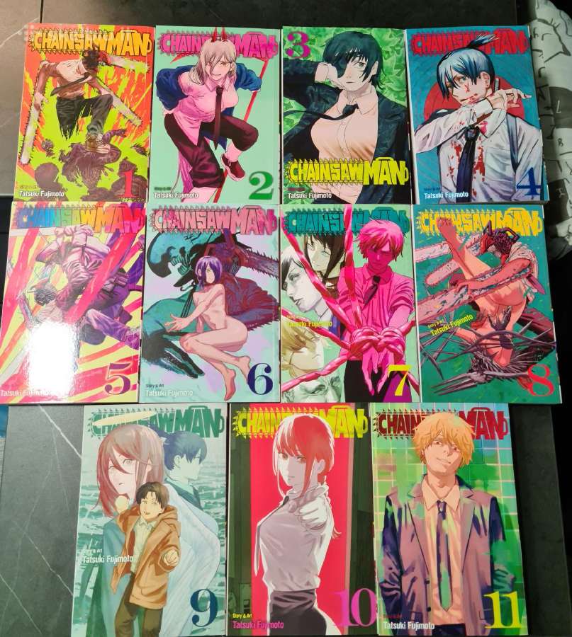 Chainsaw Man Box Set Volumes 1-11 Manga - nuotraukos Nr. 4