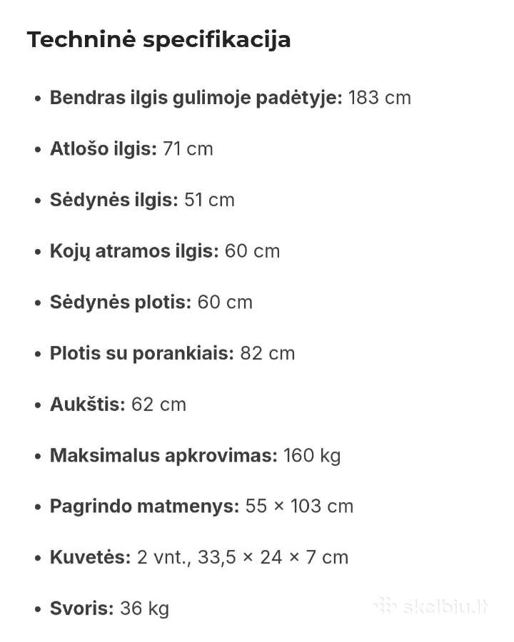 Pedikiūro kėdė guktas - nuotraukos Nr. 2