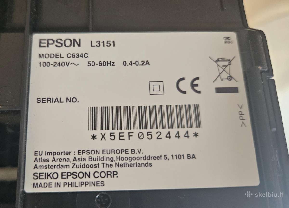 Spausdintuvas daugiafunkcinis Epson L3151 - nuotraukos Nr. 6