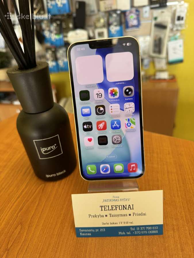 iPhone 13 White 128gb Su Garantija - nuotraukos Nr. 2