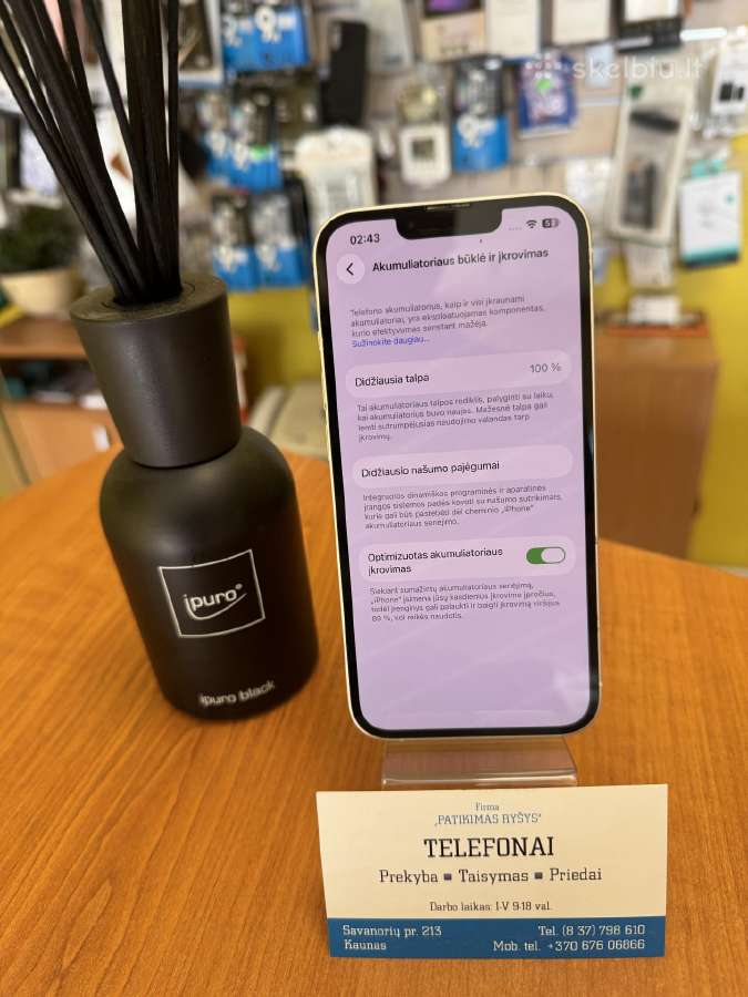 iPhone 13 White 128gb Su Garantija - nuotraukos Nr. 3