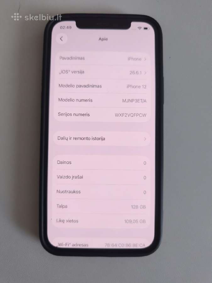 Telefonas Apple iPhone 12 / 128 GB / Telefonai - nuotraukos Nr. 5