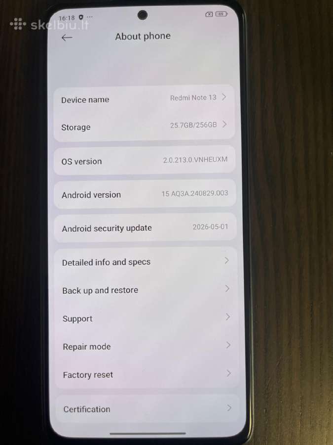 Visiškai kaip naujas redmi note 13 telefonas - nuotraukos Nr. 6