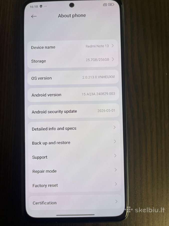 Visiškai kaip naujas redmi note 13 telefonas - nuotraukos Nr. 7