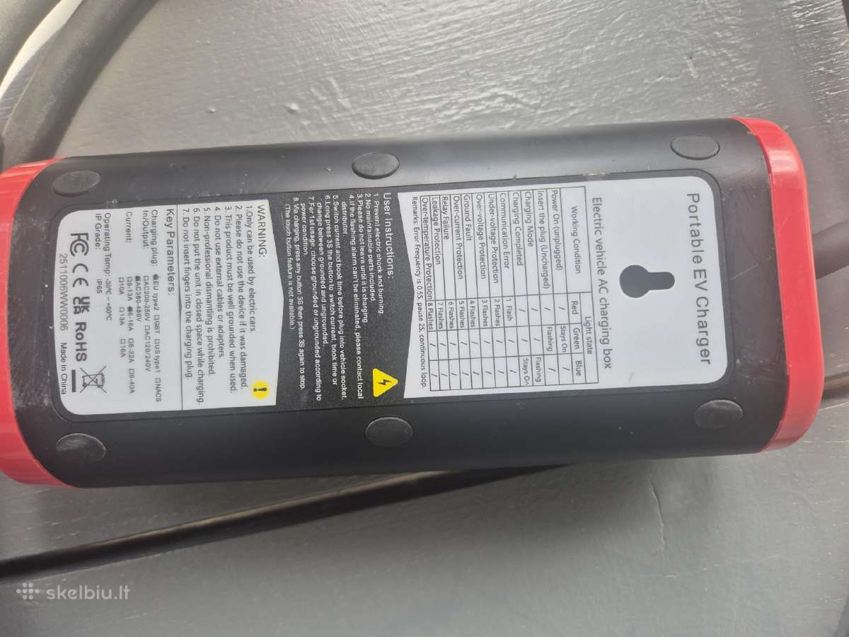 Elektromobilio įkroviklis 11 kw Type 2, 3 fazių + - nuotraukos Nr. 3