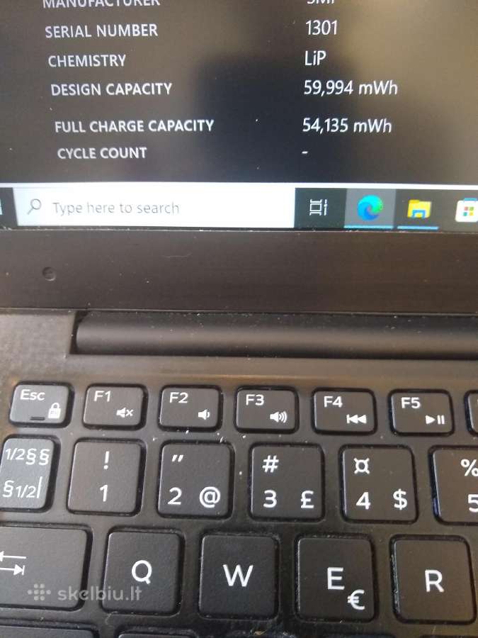 Xps 9360 i5-7200u/8/256gb SSD - nuotraukos Nr. 4
