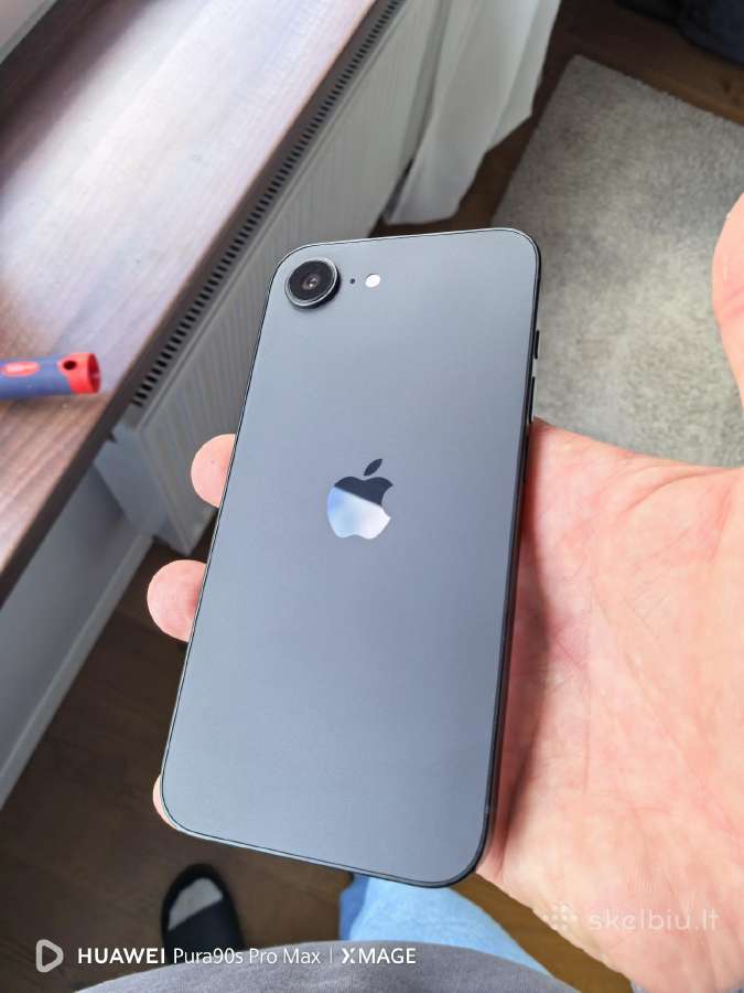 iPhone 16e 128 Black, original case and cable - nuotraukos Nr. 5