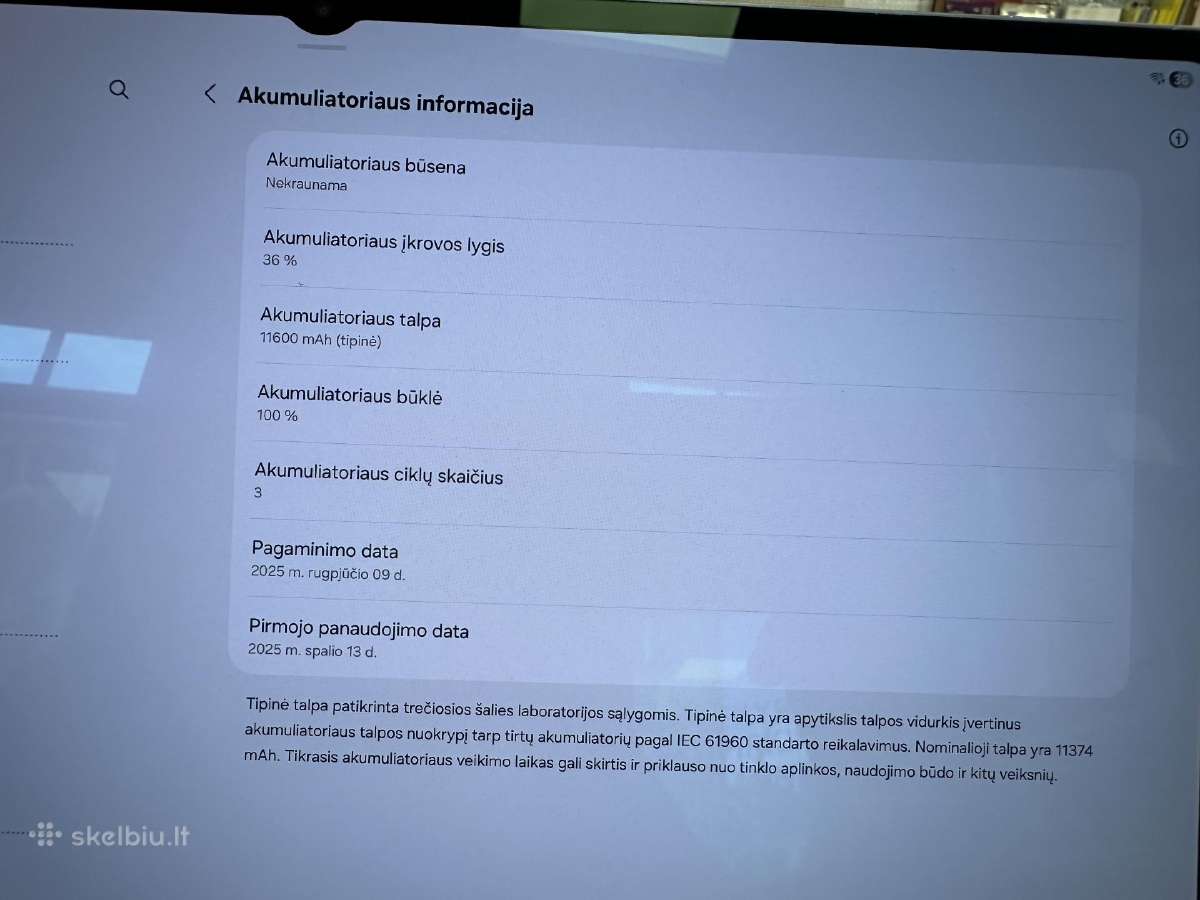 Samsung Galaxy Tab S11 Ultra WiFi 256 GB 12 GB - nuotraukos Nr. 2