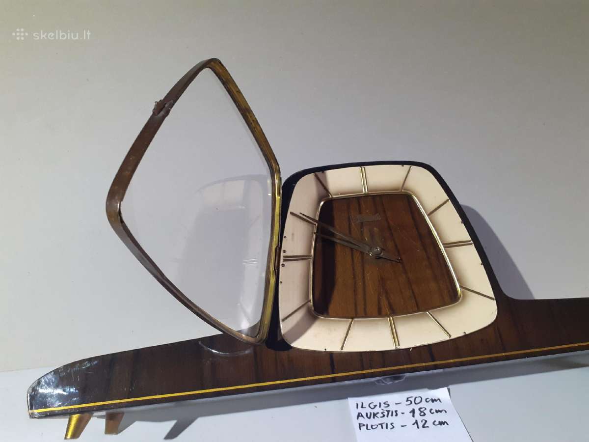 Vintažinis 1960 m. „hermle“ židinio laikrodis - nuotraukos Nr. 4