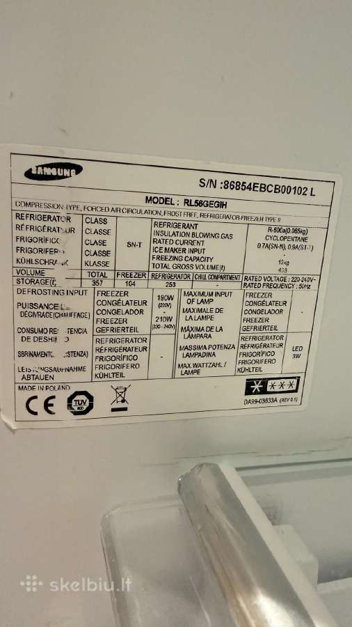 Samsung šaldytuvas No Frost - nuotraukos Nr. 5