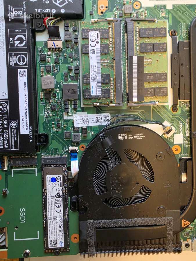 Lenovo Thinkpad P15v Gen 1.i7-10750h. 32/512 GB. - nuotraukos Nr. 11