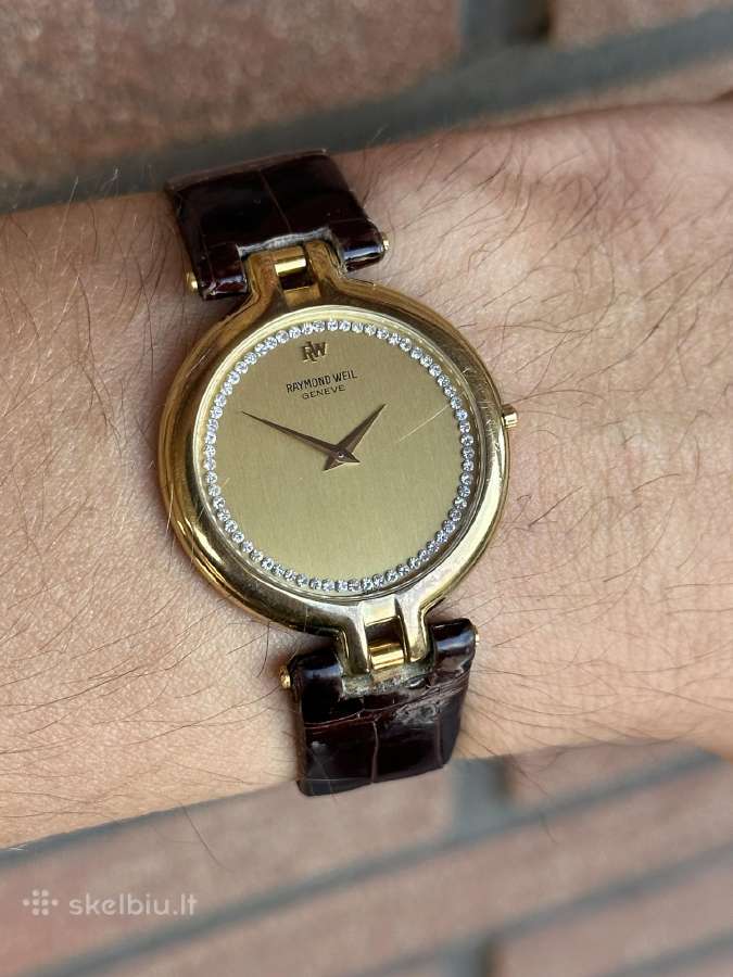 Vintažinis Raymond Weil Geneve, 18k paauksuotas - nuotraukos Nr. 2