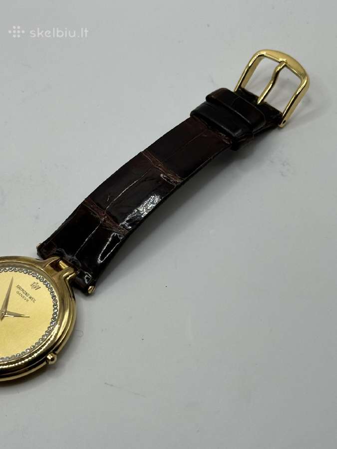 Vintažinis Raymond Weil Geneve, 18k paauksuotas - nuotraukos Nr. 6