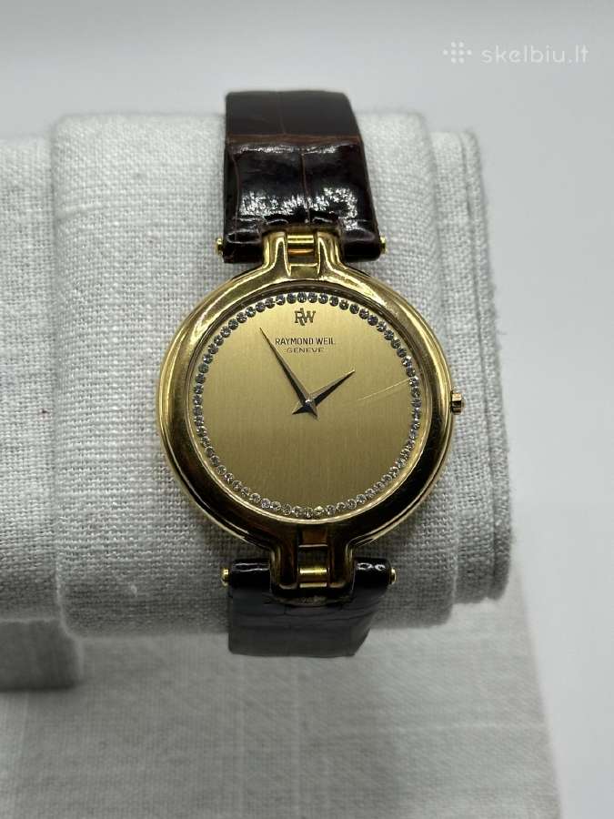 Vintažinis Raymond Weil Geneve, 18k paauksuotas - nuotraukos Nr. 3